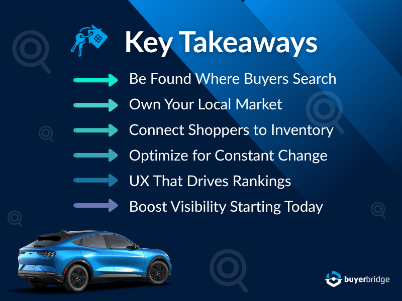 On-Page SEO for Automotive Websites Key Takeaways