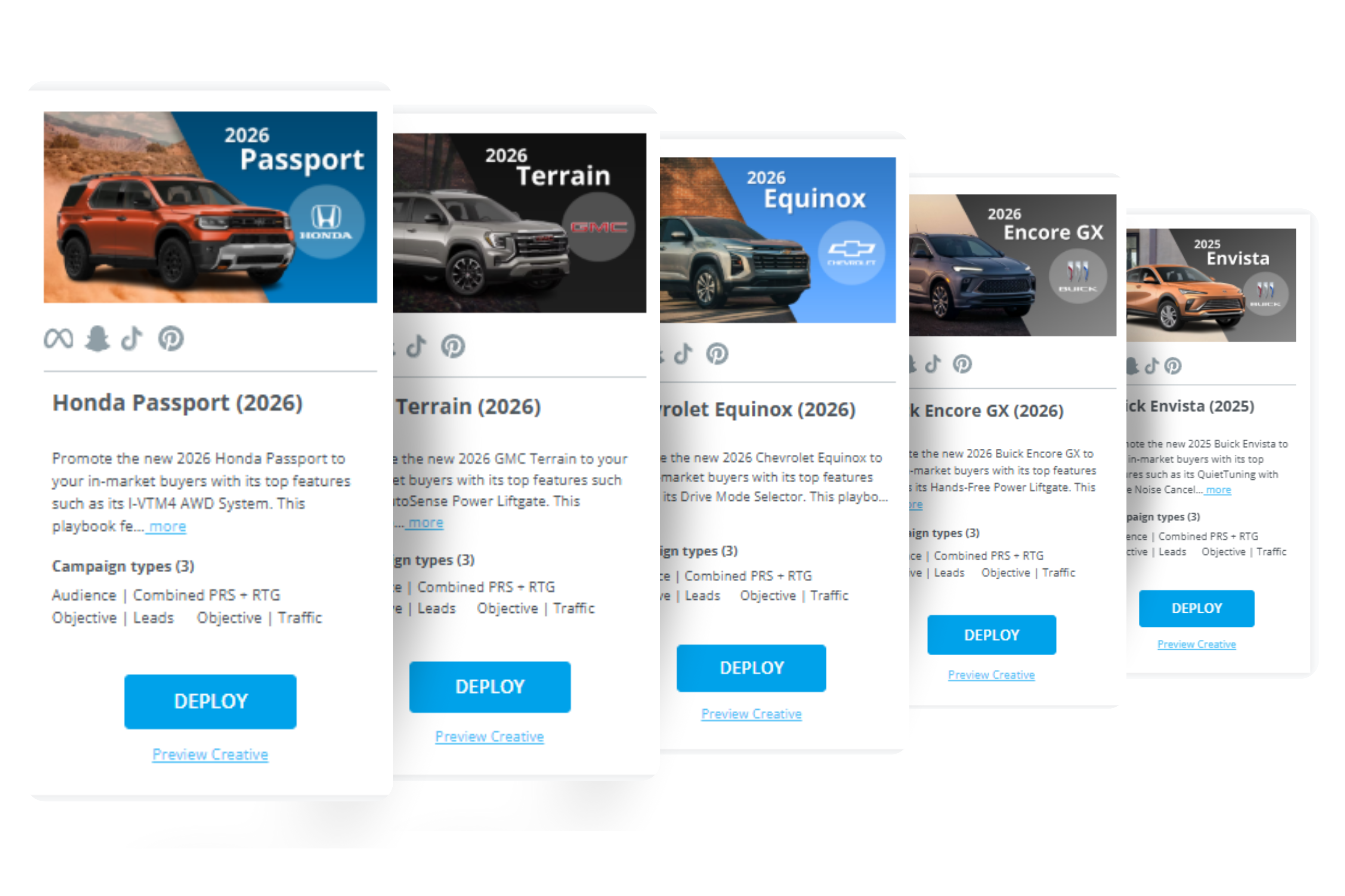 Pre-Built OEM Model Line Facebook Ad Campaigns Pre-Built OEM Model Line Facebook Ad Campaigns