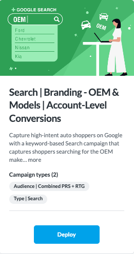 Search OEM and Models Branding Google Playbook