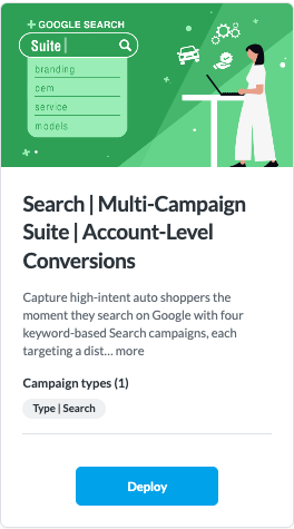 Search Multi-Campaign Suite Google Playbook