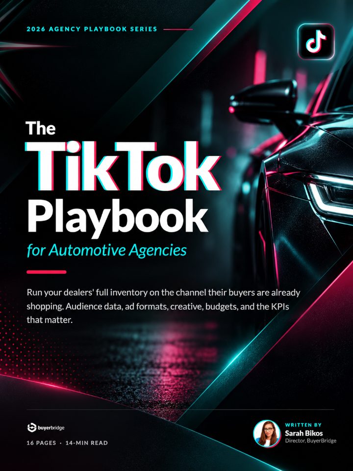 The TikTok Playbook for Automotive Agencies front cover