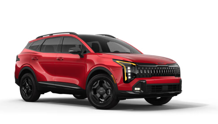 Kia Sportage in a TikTok automotive ads vehicle catalog