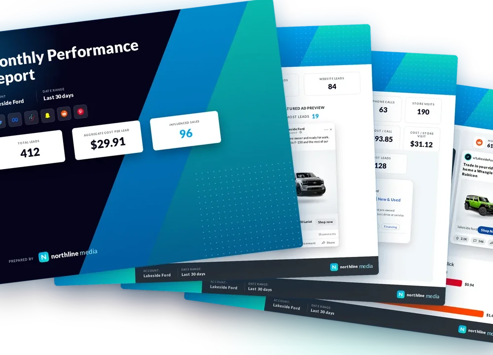 White label report pages generated by BuyerBridge